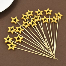 Palillos de Estrellas – Palillos Decorativos para Postres y Bocadillos de Temporada