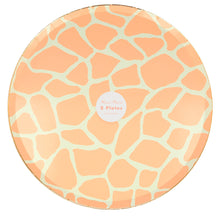 Platos Safari Animal Print – Pack de 8 Platos de Papel con Estampado de Animales