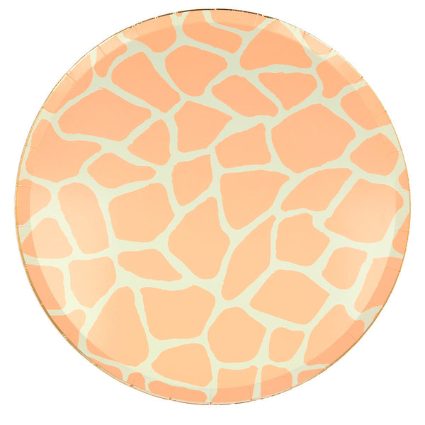 Platos Safari Animal Print – Pack de 8 Platos de Papel con Estampado de Animales
