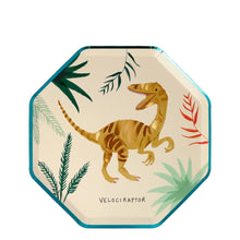 Platos Dinosaur Kingdom – Pack de 8 Platos de Papel con Diseño de Dinosaurios