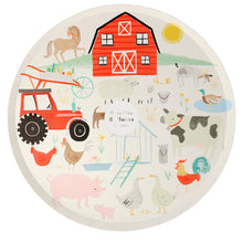 Platos On the Farm – Pack de 8 Platos de Papel con Diseño Granjero para Fiestas Infantiles