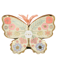 Platos Floral Butterfly – Pack de 8 Platos de Cartón con Diseño de Mariposa