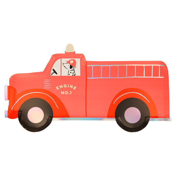 Servilletas Fire Truck – Pack de 16 Servilletas de Papel para Fiesta Infantil
