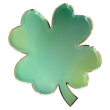 Platos Clover Leaf – Paquete de 8 Platos de Papel para Fiesta Temática