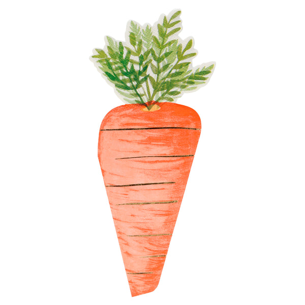 Servilletas Foiled Carrot – Pack de 16 Servilletas de Papel con Detalles Foil