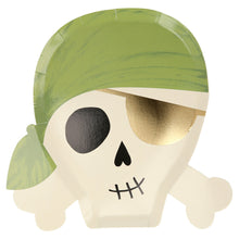 Platos Pirates – Pack de 8 Platos de Papel con Diseño de Piratas para Fiestas Infantiles