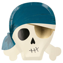 Platos Pirates – Pack de 8 Platos de Papel con Diseño de Piratas para Fiestas Infantiles