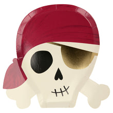 Platos Pirates – Pack de 8 Platos de Papel con Diseño de Piratas para Fiestas Infantiles