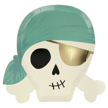 Platos Pirates – Pack de 8 Platos de Papel con Diseño de Piratas para Fiestas Infantiles