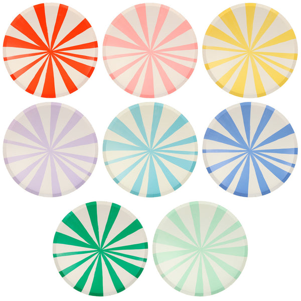 Platos Mixed Stripe Side – Rayas coloridas con estilo