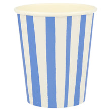 Mixed Stripe Cups – Pack de 8 Vasos de Papel para Fiesta Temática