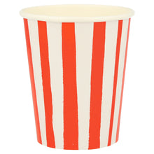 Mixed Stripe Cups – Pack de 8 Vasos de Papel para Fiesta Temática