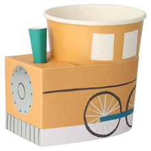 Vasos Train – Pack de 8 Vasos de Papel en forma de Tren