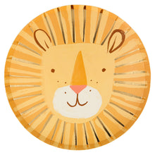 Platos Lion – Pack de 8 Platos de Papel para Fiestas Infantiles y Temáticas de Safari