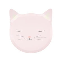 Platos Cute Kitten – Pack de 8 Platos de Cartón con Diseño de Gatito para Fiestas Infantiles