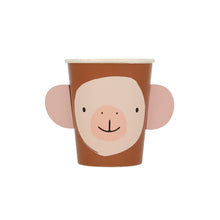 Vasos Animal Parade – Pack de 8 Vasos de Papel con Ilustraciones de Animales para Fiestas Infantiles