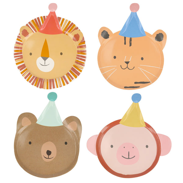 Platos Animal Parade Die Cut – Diversión en forma de animalitos