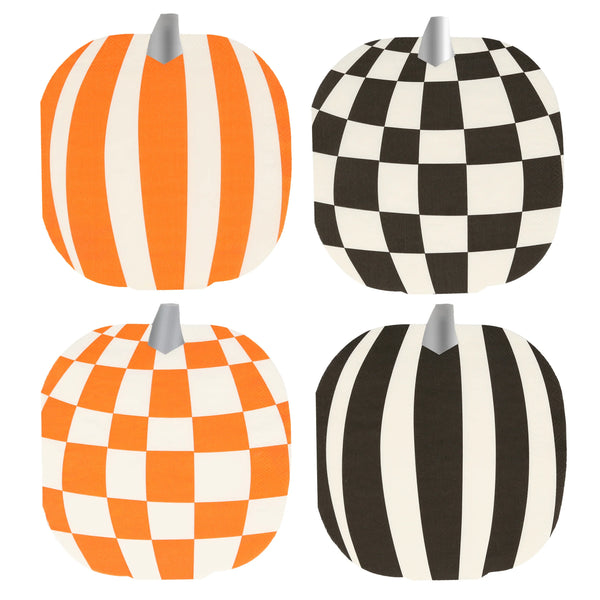 Servilletas Mod Pattern Pumpkin – Toque moderno para tu mesa de otoño