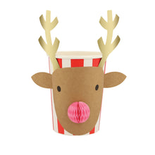 Christmas Honeycomb Cups – Vasos con Panal Navideño