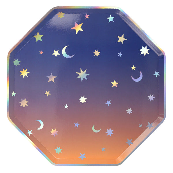 Platos Space Party – Platos de Cartón para Fiesta Espacial (Pack de 8)