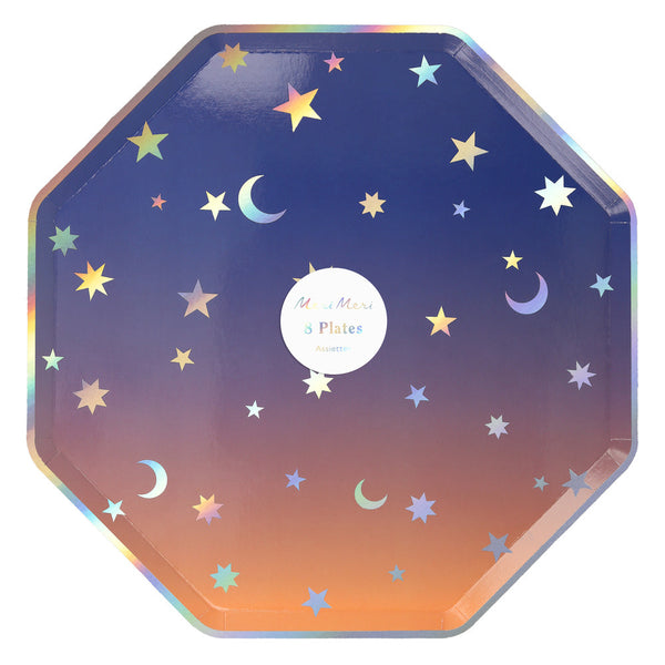Platos Space Party – Platos de Cartón para Fiesta Espacial (Pack de 8)