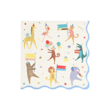 Servilletas Animal Parade – Pack de 16 Servilletas de Papel Elegantes para Fiesta Infantil