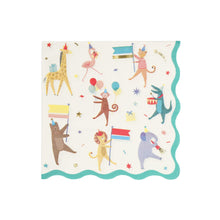 Servilletas Animal Parade – Pack de 16 Servilletas de Papel Elegantes para Fiesta Infantil
