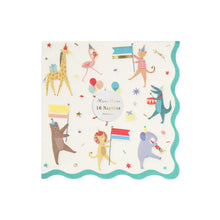Servilletas Animal Parade – Pack de 16 Servilletas de Papel Elegantes para Fiesta Infantil