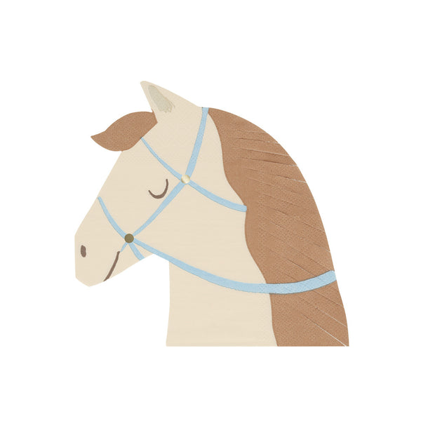Servilletas Horse – Pack de 16 Servilletas de Papel con Diseño de Caballo para Fiesta Infantil