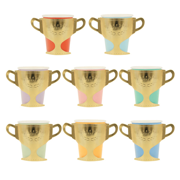 Champions Cups – Pack de 8 Vasos de Papel para Fiesta Infantil