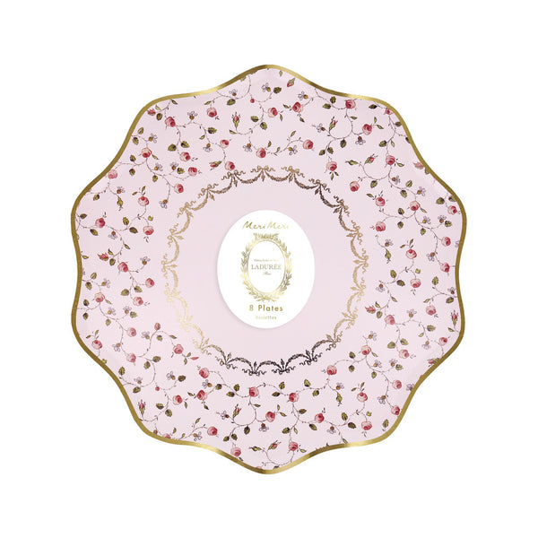 Platos Meri Meri x Ladurée Marie-Antoinette – Pack de 8 Platos de Papel