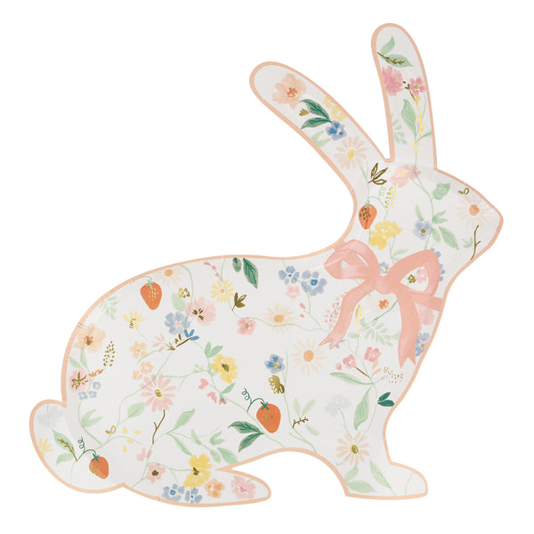 Platos Elegant Floral Bunny Shaped