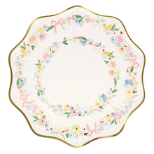Platos Elegant Floral Dinner – Pack de 8 Platos de Papel Grandes con Diseño Floral
