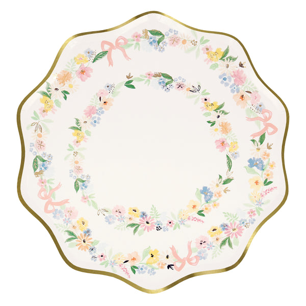 Platos Elegant Floral Dinner