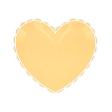 Platos Pastel Heart Small – Pack de 8 Platos de Papel en Forma de Corazón en Tonos Pastel