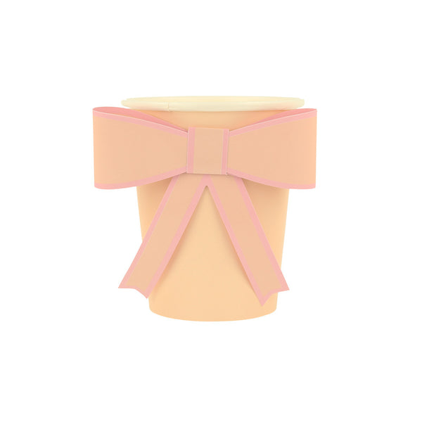Vasos Pastel Bow – Elegancia sutil para tu celebración