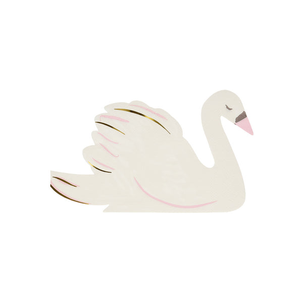 Servilletas Swan – Pack de 16 Servilletas de Papel para Fiesta Temática