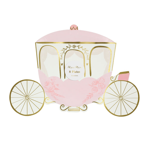 Platos Princess Carriage – Magia real para tu mesa de fiesta
