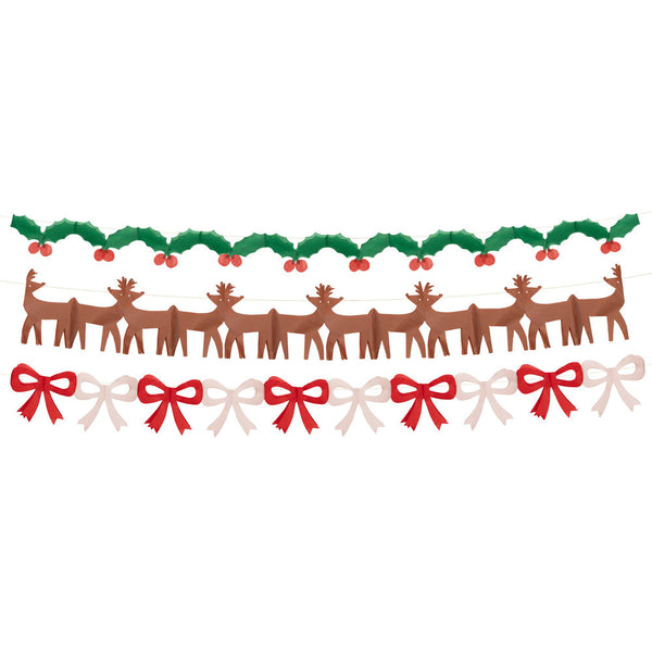 Guirnaldas Navideñas de Papel – Decoración de Navidad con Flecos