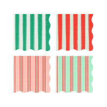 Festive Stripe Small Napkins – Servilletas Rayas Navideñas