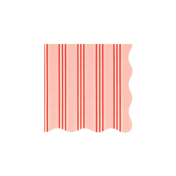 Festive Stripe Small Napkins – Servilletas Rayas Navideñas