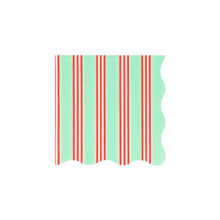 Festive Stripe Small Napkins – Servilletas Rayas Navideñas