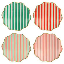 Festive Stripe Dinner Plates – Platos Rayas Festivas