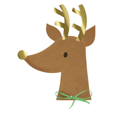 Platos Reindeer with Raffia Bow – Encanto rústico para Navidad