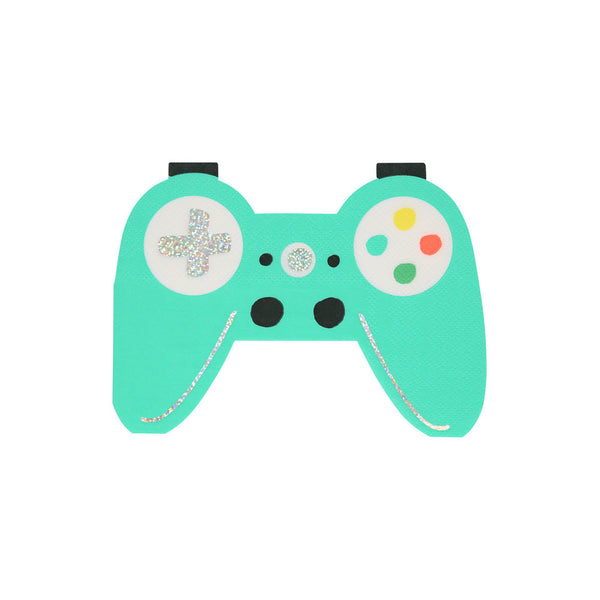 Servilletas Gaming Controller – Pack de 16 Servilletas de Papel para Fiesta Temática