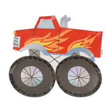 Platos Monster Truck Party – Paquete de 8 Platos de Papel para Fiesta Temática Infantil