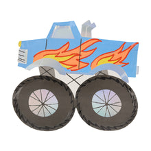 Platos Monster Truck Party – Paquete de 8 Platos de Papel para Fiesta Temática Infantil