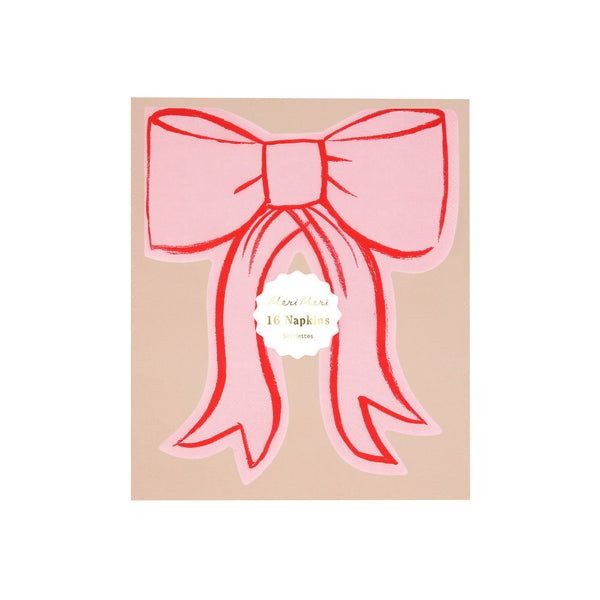 Servilletas Bow – Pack de 16 Servilletas de Papel para Fiesta Temática