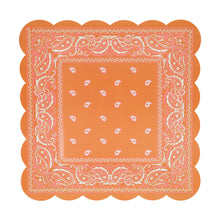 Platos Western Bandana Square – Paquete de 8 Platos de Papel Cuadrados con Diseño Vaquero
