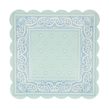 Platos Western Bandana Square – Paquete de 8 Platos de Papel Cuadrados con Diseño Vaquero